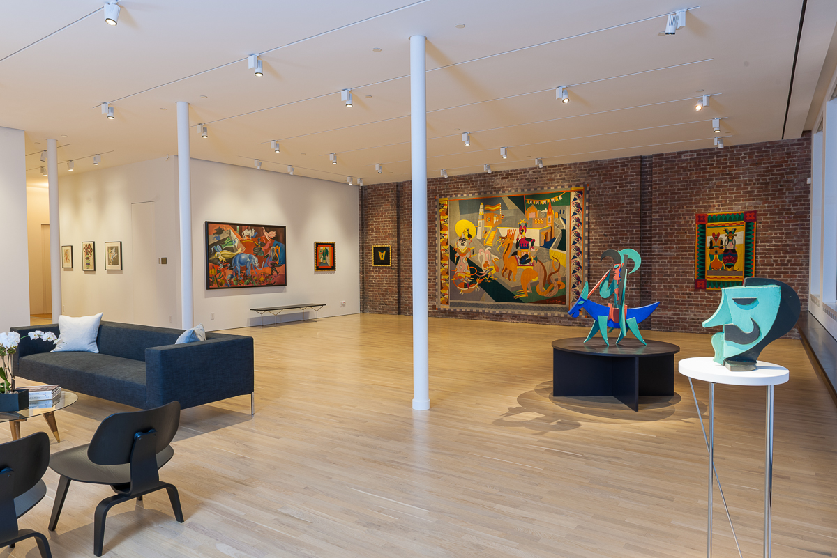 View of the Fortunato Depero installation at the Center for Italian Modern Art, 2014. Photo by Walter Smalling Jr.