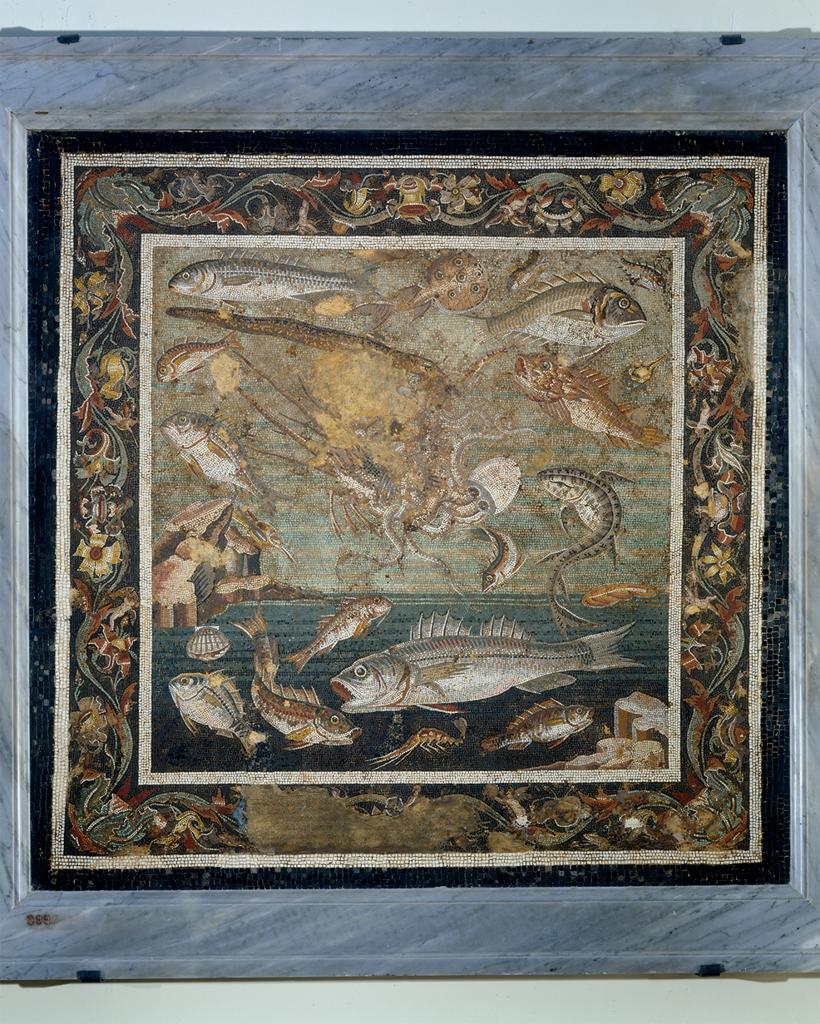 Fig. 3: Marine Fauna, floor mosaic from Pompeii, Museo nazionale di Napoli.