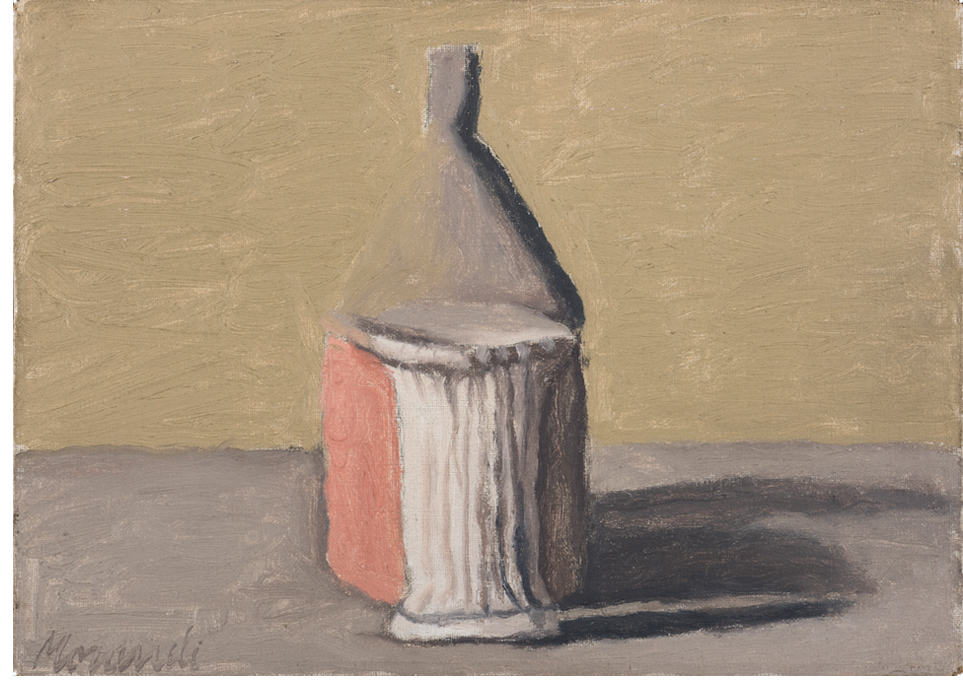 Giorgio Morandi, Still Life, 1960, Oil on Canvas, 25 x 35 cm @2015 Artists Rights Society (ARS), New York / SIAE, Rome. Reproduction, including downloading of Giorgio Morandi works, is prohibited by copyright laws and international conventions without the express written permission of Artists Rights Society (ARS), New York