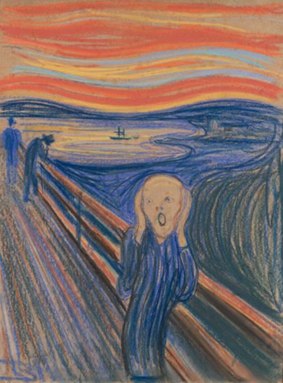 Edvard Munch’s 1895 version of “The Scream” in pastel. Credit 2016 Edvard Munch/Artists Rights Society (ARS), New York; Private Collection