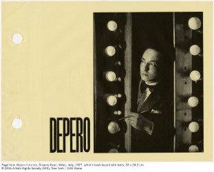 Page from Depero Futurista (Dinamo-Azari, Milan, Italy, 1927). © 2016 Artists Rights Society (ARS), New York / SIAE Rome.