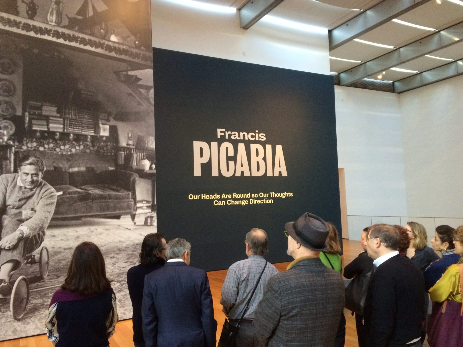 CIMA members enjoying a private tour of Picabia, led by Assistant Curator Talia Kwartler.